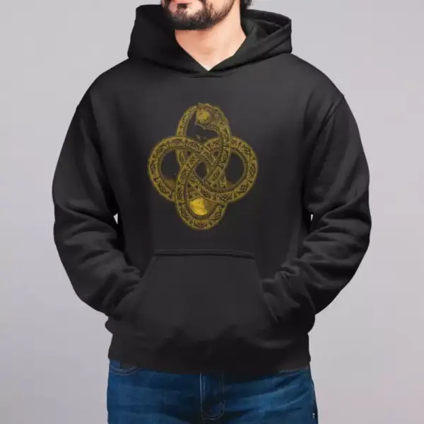 Agalloch The Serpent & The Sphere Hoodie, Agalloch Hooded Sweatshirt, Metal Merch - Image 2
