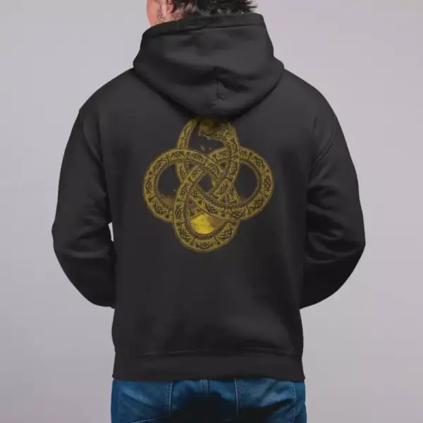 Agalloch The Serpent & The Sphere Hoodie, Agalloch Hooded Sweatshirt, Metal Merch - Image 3
