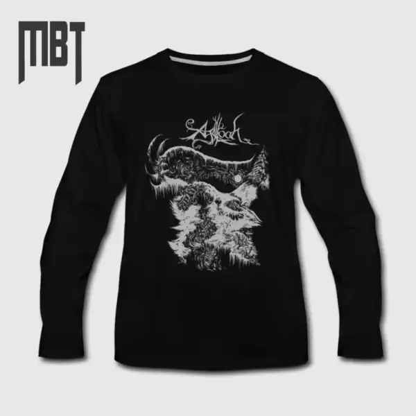 Agalloch Logo Long Sleeve T-Shirt, Agalloch Long Sleeve Tee Shirt, Metal Merch