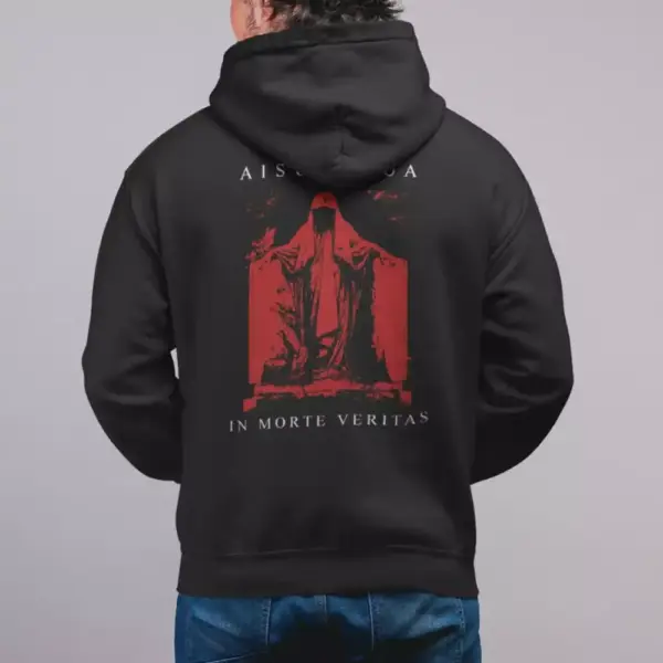 Aisuragua Hoodie, Aisuragua In Morte Veritas Hooded Sweatshirt, Metal Merch, Black Metal - Image 3