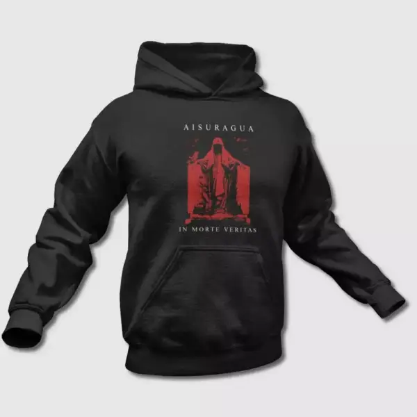 Aisuragua Hoodie, Aisuragua In Morte Veritas Hooded Sweatshirt, Metal Merch, Black Metal
