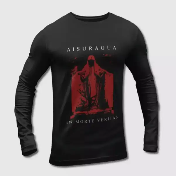 Aisuragua Long Sleeve T-Shirt, Aisuragua In Morte Veritas Long Sleeve Tee-Shirt, Metal Merch, Black Metal