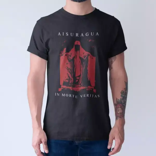 Aisuragua T-Shirt, Aisuragua In Morte Veritas Tee-Shirt, Metal Merch, Black Metal - Image 2