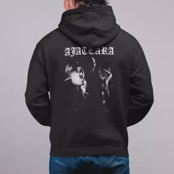 Ajattara Hoodie, Ajattara Apare Hooded Sweatshirt, Metal Merch, Black Metal - Image 3