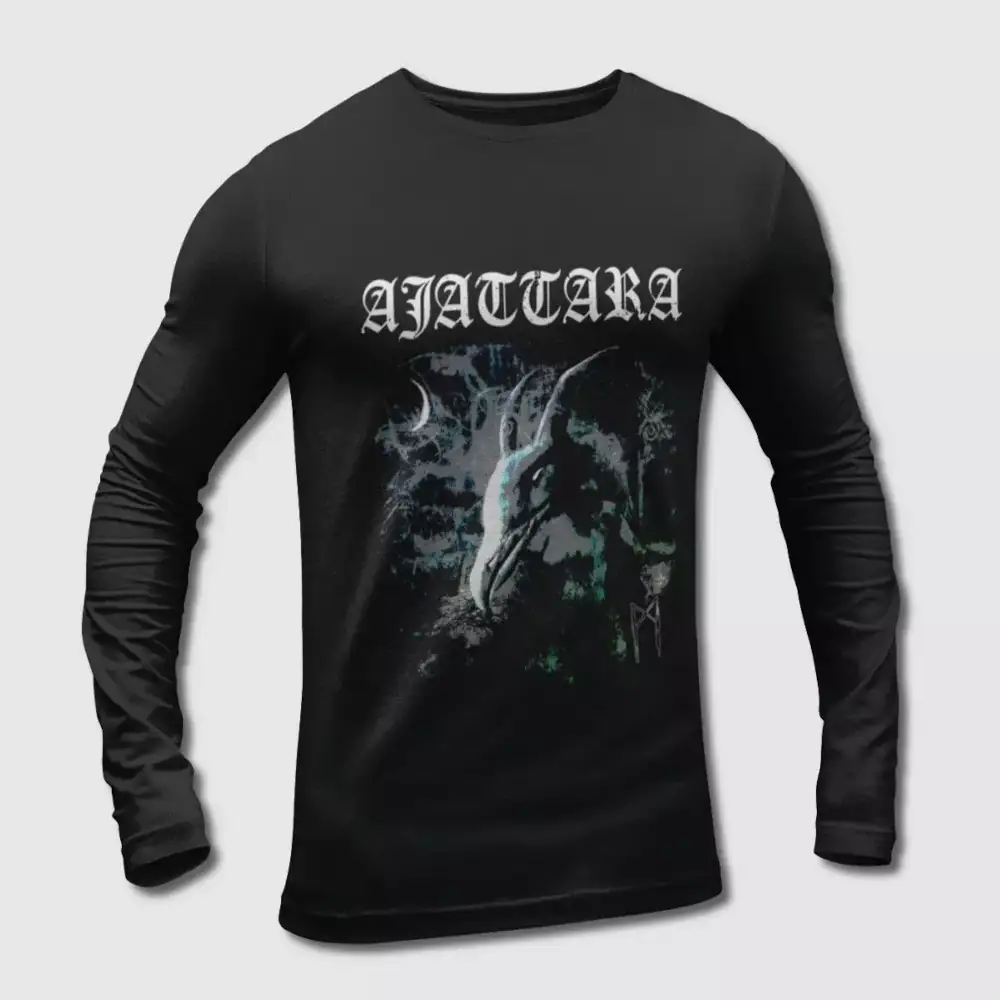 Ajattara Long Sleeve T-Shirt, Ajattara Itse Long Sleeve Tee-Shirt, Metal Merch, Black Metal