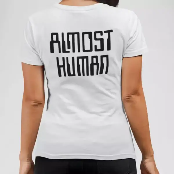 Almost Human Band T-Shirt, Almost Human Logo Tee Shirt, Melodic Heavy Metal Merchandise - Image 3
