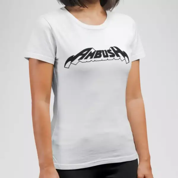 Ambush Band T-Shirt, Ambush Logo Tee Shirt, Heavy Metal Merchandise - Image 4
