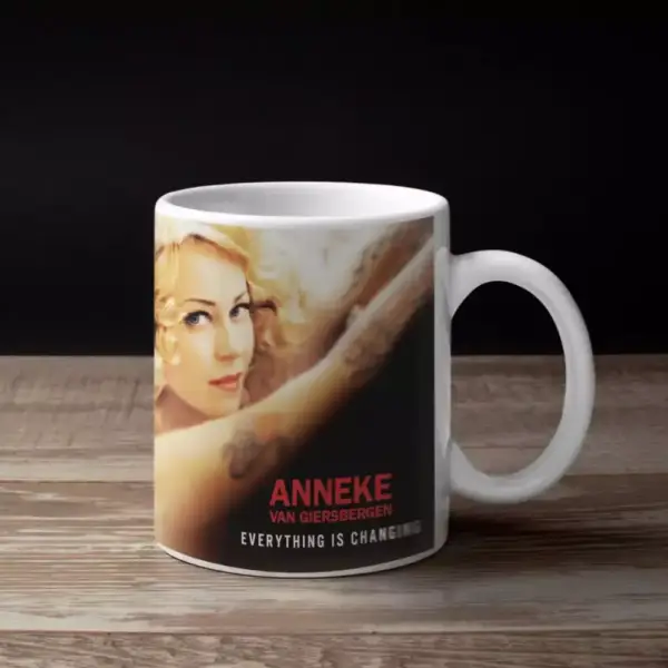 Anneke Van Giersbergen Band Coffee Mug, Anneke Van Giersbergen Everything Is Changing Cover Artwork Mug