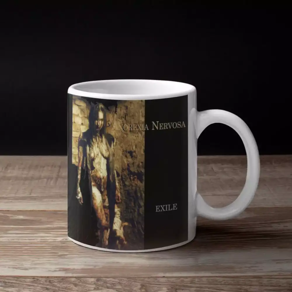 Anorexia Nervosa Band Coffee Mug, Anorexia Nervosa Exile Cover Artwork Mug