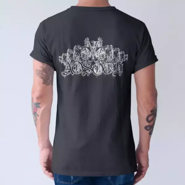 Aosoth Band T-Shirt, Aosoth Logo Black Tee Shirt, Black Metal, France - Image 2