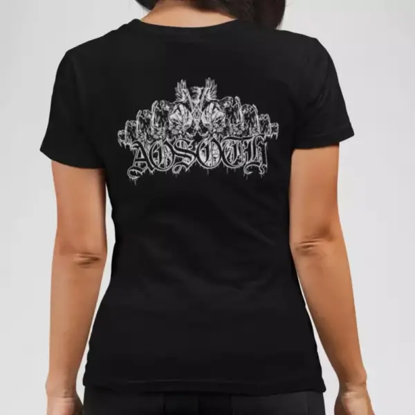 Aosoth Band T-Shirt, Aosoth Logo Black Tee Shirt, Black Metal, France - Image 3