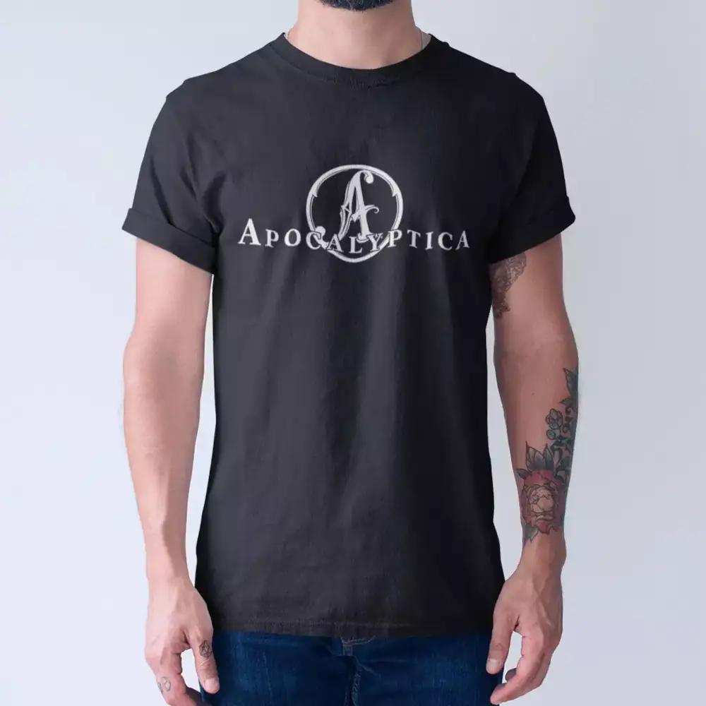 Apocalyptica Band T-Shirt, Apocalyptica Logo Tee Shirt, Symphonic Heavy Metal Merch