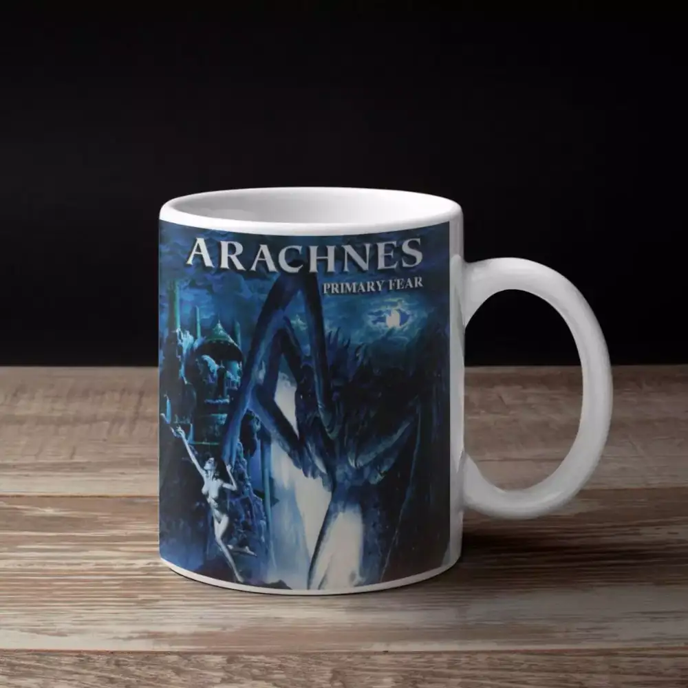Arachnes Band Coffee Mug, Arachnes Primary Fear Cover Artwork Mug