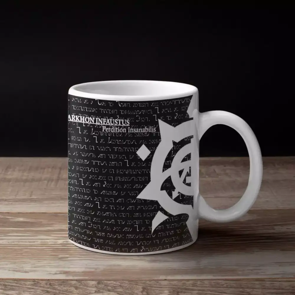 Arkhon Infaustus Band Coffee Mug, Arkhon Infaustus Perdition Insanabilis Cover Artwork Mug