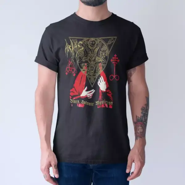 Arvas T-Shirt, Arvas Black Satanic Mysticism Tee-Shirt, Metal Merch, Black Metal - Image 2