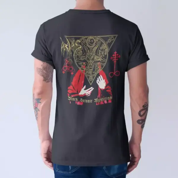Arvas T-Shirt, Arvas Black Satanic Mysticism Tee-Shirt, Metal Merch, Black Metal - Image 3