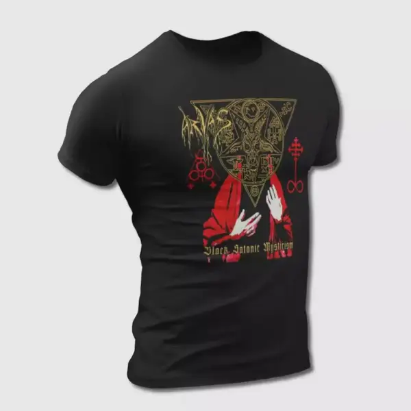 Arvas T-Shirt, Arvas Black Satanic Mysticism Tee-Shirt, Metal Merch, Black Metal