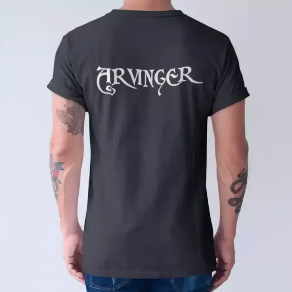 Arvinger Band T-Shirt, Arvinger Logo Black Tee Shirt, Folk Metal, Viking Metal, Black Metal Merchandise - Image 3