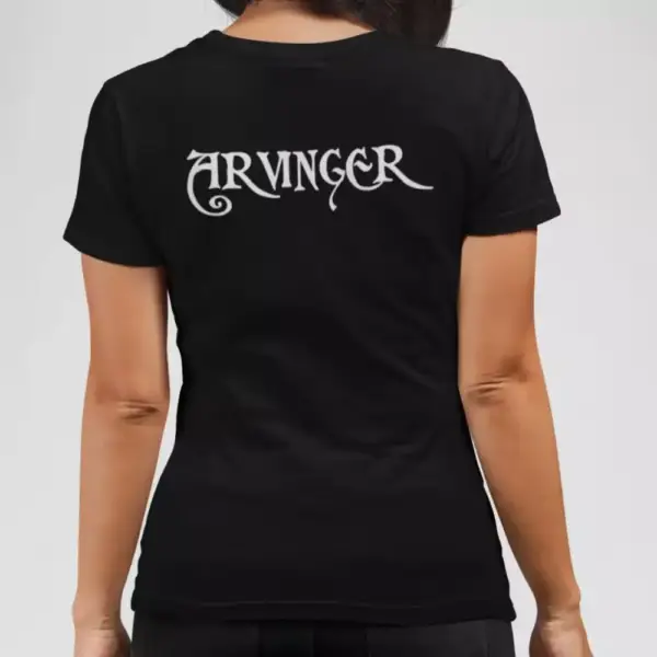 Arvinger Band T-Shirt, Arvinger Logo Black Tee Shirt, Folk Metal, Viking Metal, Black Metal Merchandise