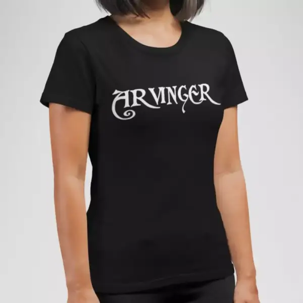 Arvinger Band T-Shirt, Arvinger Logo Black Tee Shirt, Folk Metal, Viking Metal, Black Metal Merchandise - Image 2