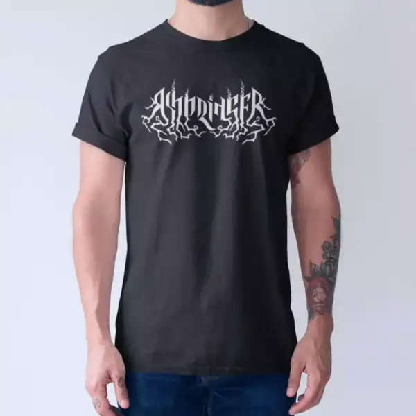 Ashbringer Band T-Shirt, Ashbringer Logo Black Tee Shirt, Atmospheric Black Metal Merchandise - Image 2