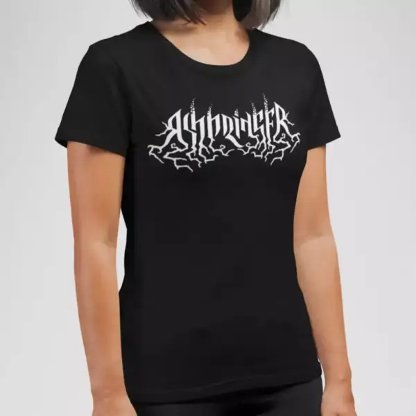 Ashbringer Band T-Shirt, Ashbringer Logo Black Tee Shirt, Atmospheric Black Metal Merchandise - Image 4