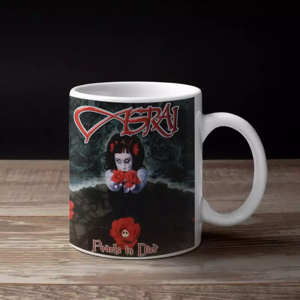 Asrai Band Coffee Mug, Asrai Pearls in Dirt Cover Artwork Mug