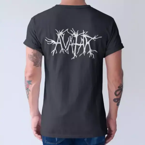 Avatar Band T-Shirt, Avatar Logo Black Tee Shirt, Raw Black Metal Merchandise - Image 2