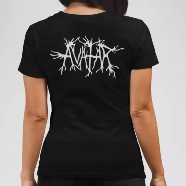 Avatar Band T-Shirt, Avatar Logo Black Tee Shirt, Raw Black Metal Merchandise - Image 4