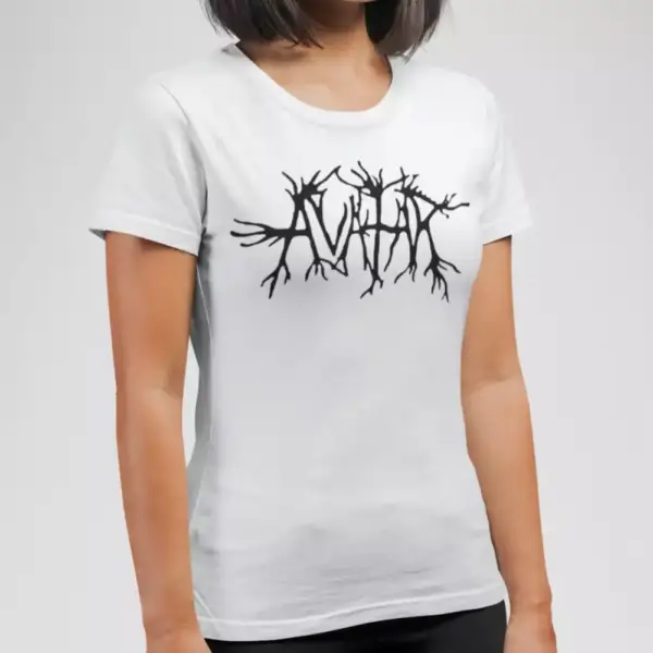 Avatar Band T-Shirt, Avatar Logo White Tee Shirt, Raw Black Metal Merchandise - Image 3