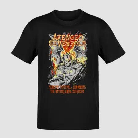 Avenged Sevenfold Pinkpop Festival Black T-Shirt