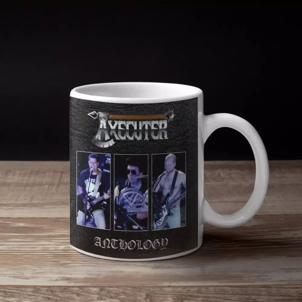 Axecuter Band Coffee Mug, Axecuter Anthology Cover Artwork Mug