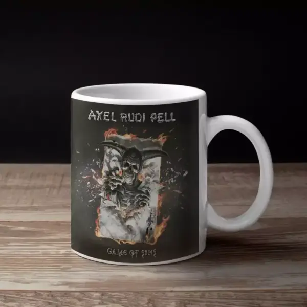 Axel Rudi Pell Band Coffee Mug, Axel Rudi Pell Game Of Sins Cover Artwork Mug