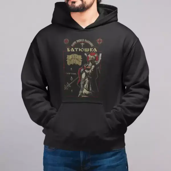 Batushka NY Tour Hoodie, Batushka Hooded Sweatshirt, Metal Merch - Image 2
