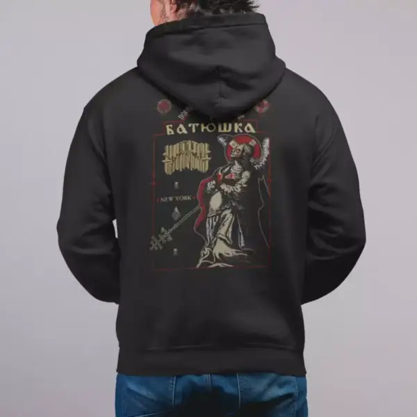 Batushka NY Tour Hoodie, Batushka Hooded Sweatshirt, Metal Merch - Image 3