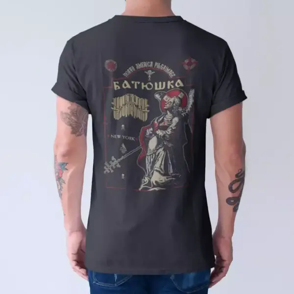Batushka NY Tour T-Shirt, Batushka Tee Shirt, Metal Merch - Image 3