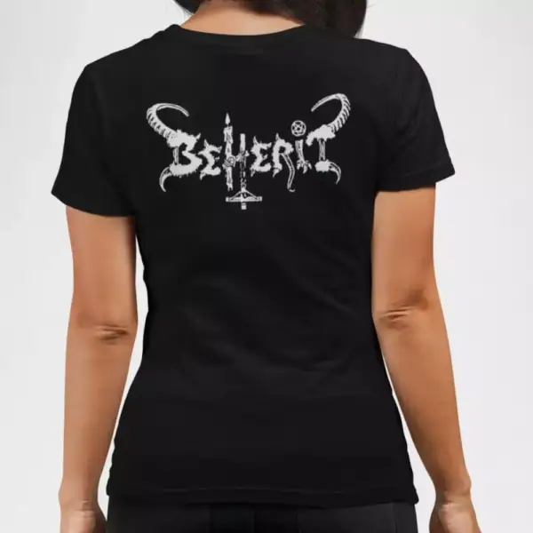 Beherit Band T-Shirt, Beherit Logo Black Tee Shirt, Black Metal, Dark Ambient Metal Merchandise