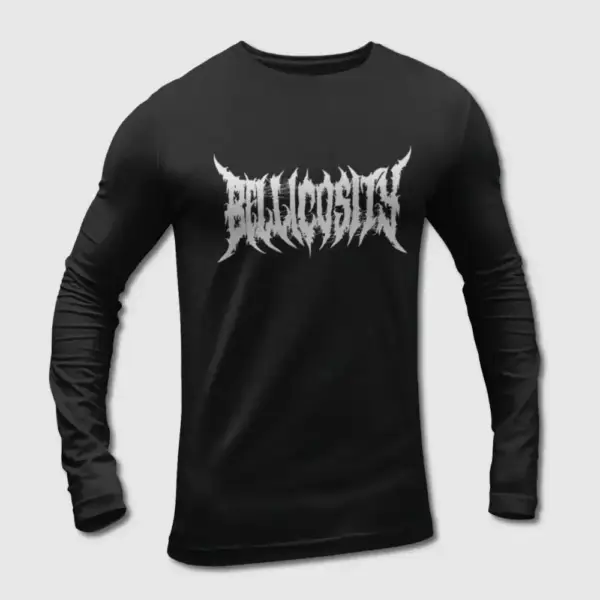 Bellicosity Long Sleeve T-Shirt, Bellicosity Logo Long Sleeve Tee-Shirt