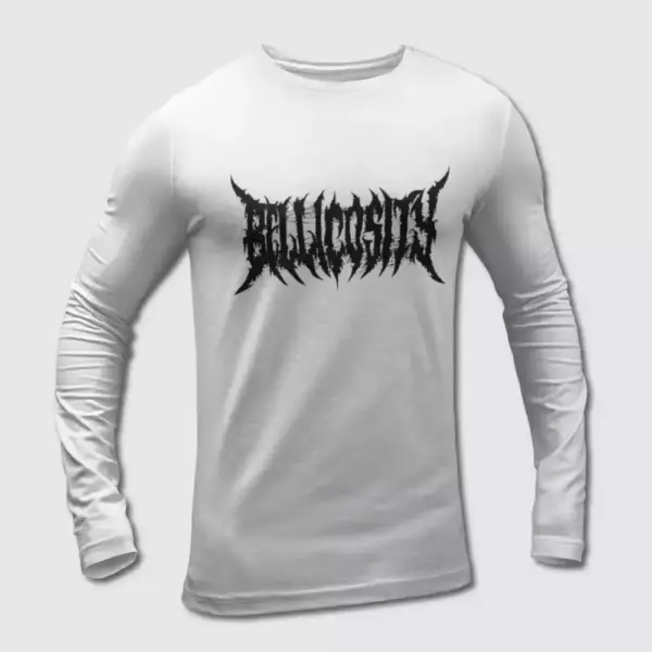 Bellicosity Long Sleeve T-Shirt, Bellicosity Logo Long Sleeve Tee-Shirt