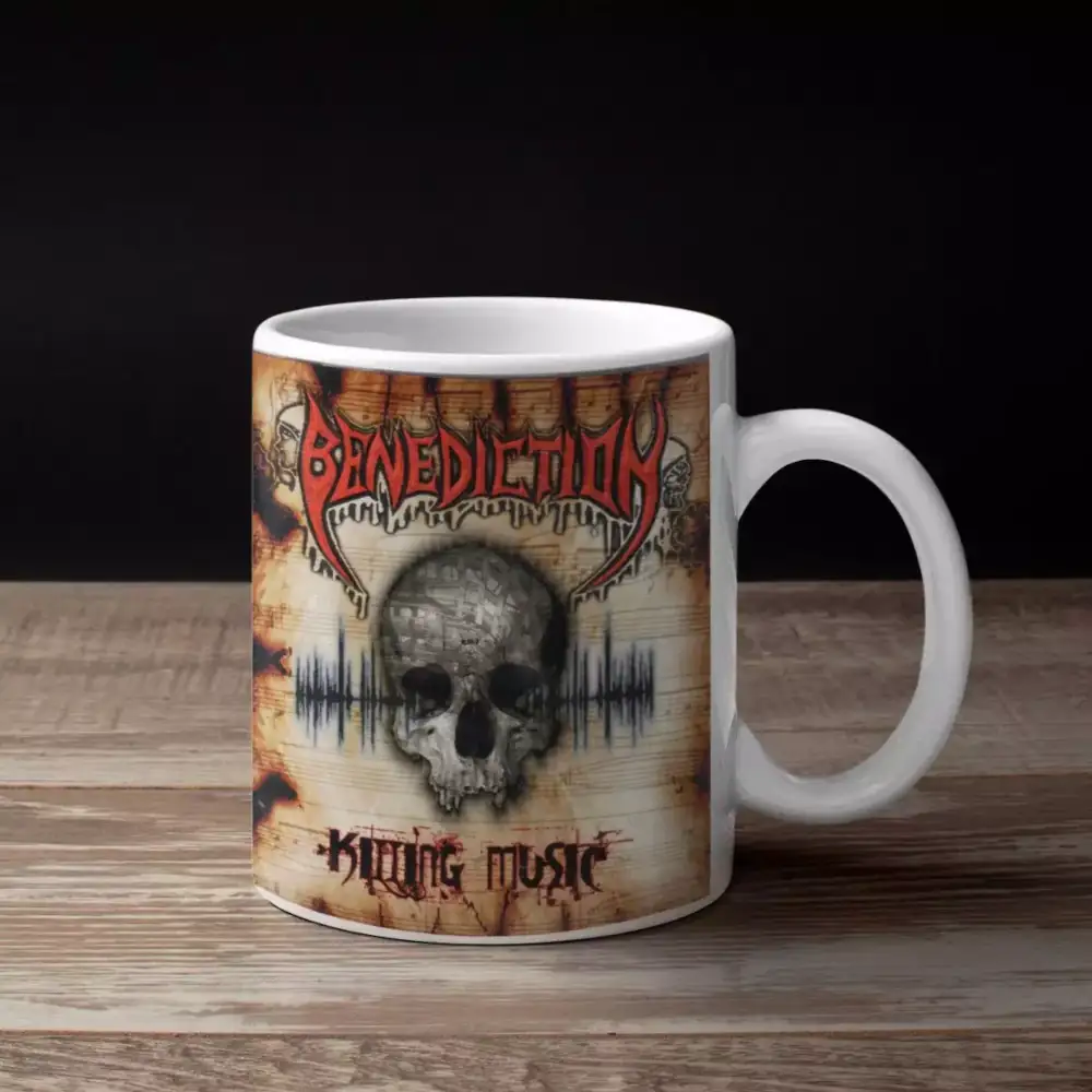Benediction Band Coffee Mug, Benediction Killing Music Artwork Mug