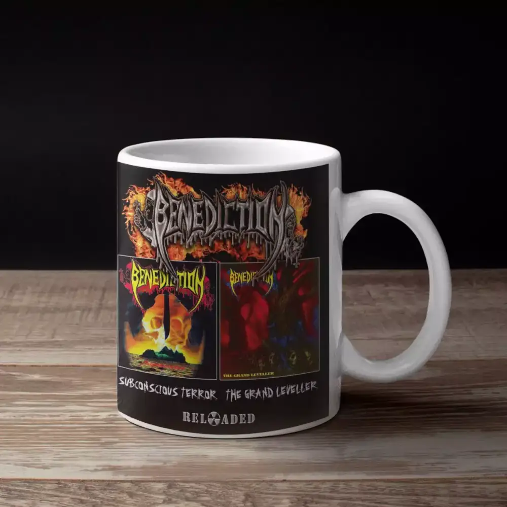 Benediction Band Coffee Mug, Benediction Subconscious Terror - The Grand Leveller Artwork Mug