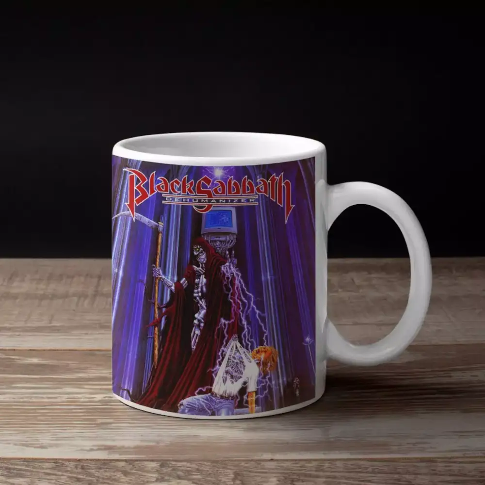 Black Sabbath Band Coffee Mug, Black Sabbath Dehumanizer Artwork Mug