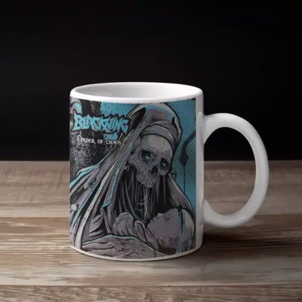 Blackning Band Coffee Mug, Blackning Logo Order Of Chaos Cover Artwork Mug