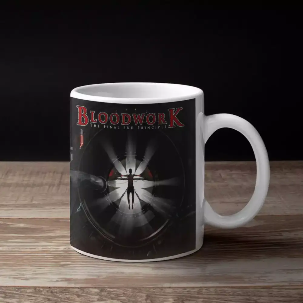 Bloodwork Band Coffee Mug, Bloodwork The Final End Principle Artwork Mug