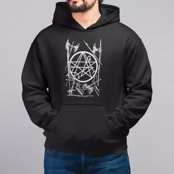 Brenda Marin Band Hoodie, Brenda Marin Wartime Cover Hooded Sweatshirt, Heavy Metal Merch - Image 2