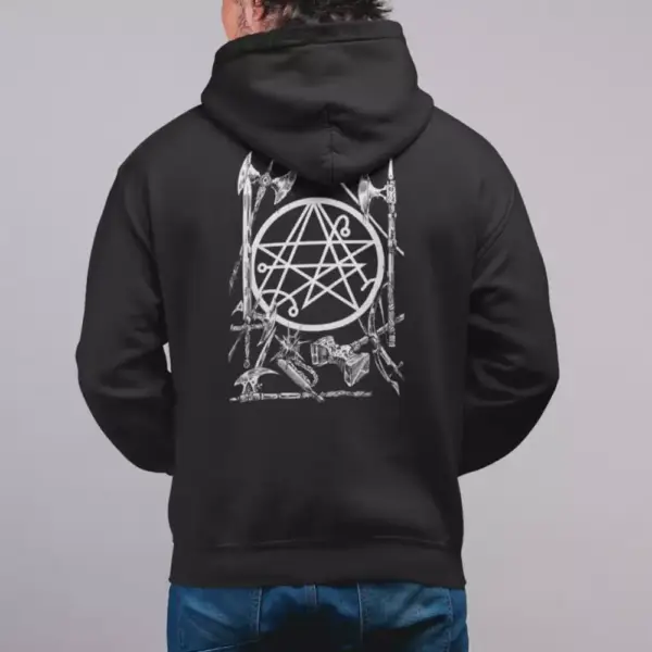 Brenda Marin Band Hoodie, Brenda Marin Wartime Cover Hooded Sweatshirt, Heavy Metal Merch - Image 3