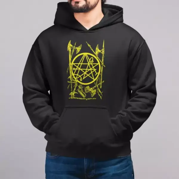 Brenda Marin Band Hoodie, Brenda Marin Wartime Cover Hooded Sweatshirt, Heavy Metal Merch - Image 2