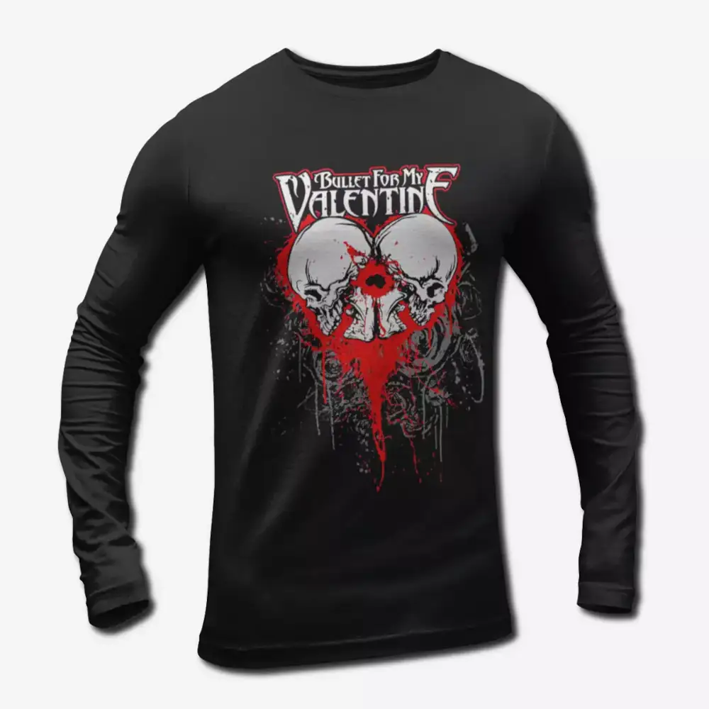 Bullet for My Valentine Artwork Long Sleeve T-Shirt, Bullet for My Valentine Heavy Metal Merch