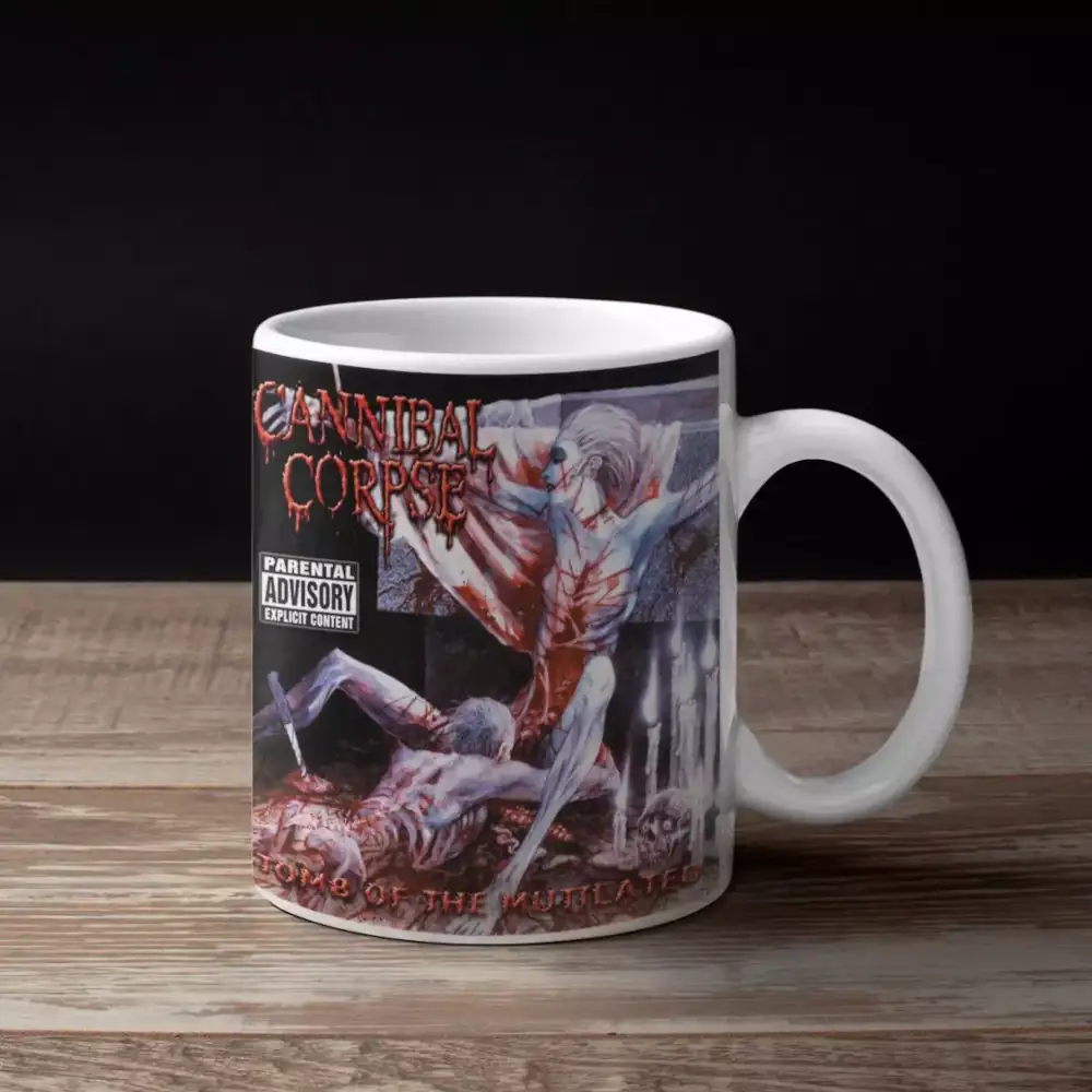 Cannibal Corpse Band Coffee Mug, Cannibal Corpse Tomb Of The Mutilated Artwork Mug