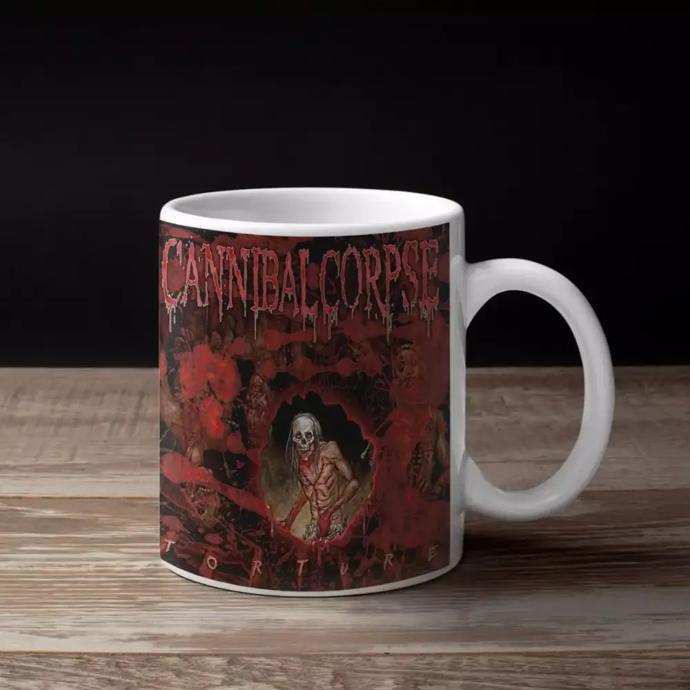 Cannibal Corpse Band Coffee Mug, Cannibal Corpse Torture Artwork Mug